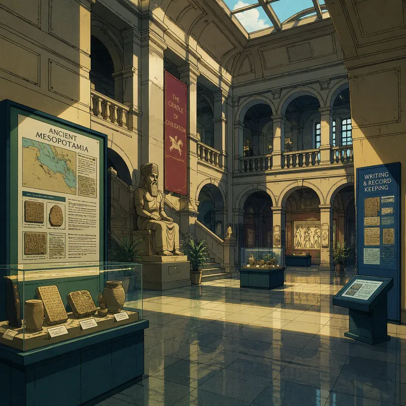 Moderni näyttelytila museossa Moderni näyttelytila museossa