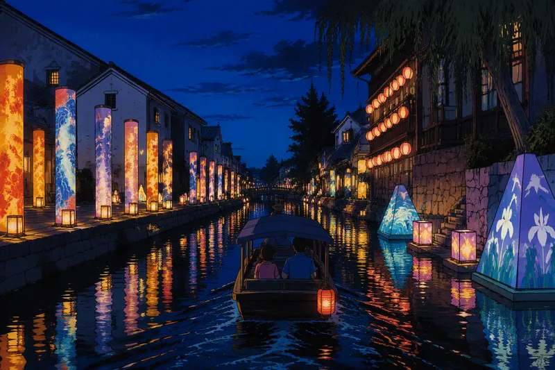 Kanavaristeily iltavalaistuksessa Amsterdamin kanavilla Kanavaristeily iltavalaistuksessa Amsterdamin kanavilla