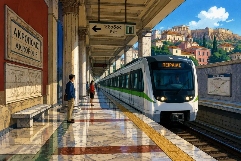 Moderni metro Ateenaan metroasemalla