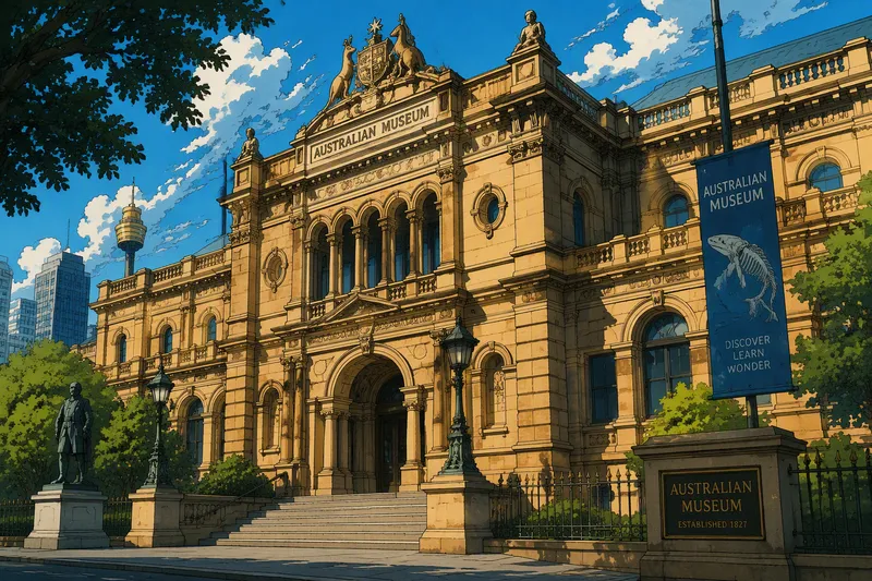 Australian Museumin historiallinen rakennus Sydneyssä Australian Museumin historiallinen rakennus Sydneyssä