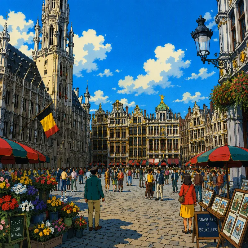 Grand Place -aukio ja sen upea arkkitehtuuri