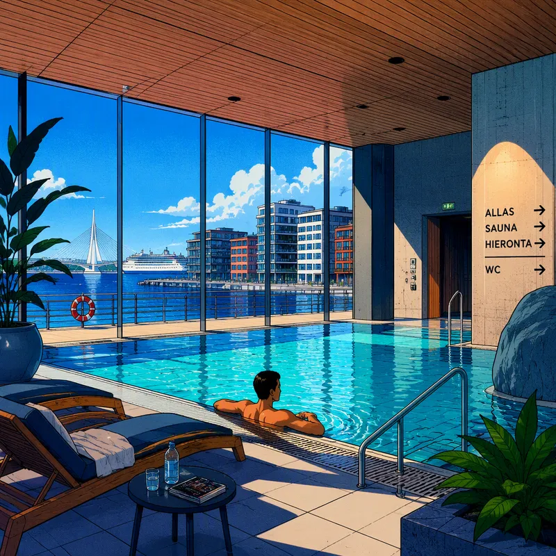 Moderni spa-osasto rentoutumista varten