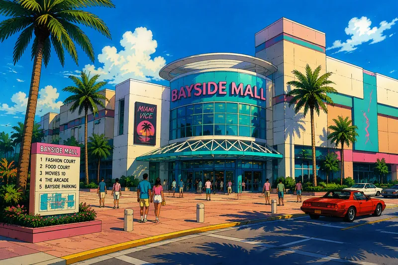 Dadeland Mallin moderni ja tilava sisäänkäynti Dadeland Mallin moderni ja tilava sisäänkäynti