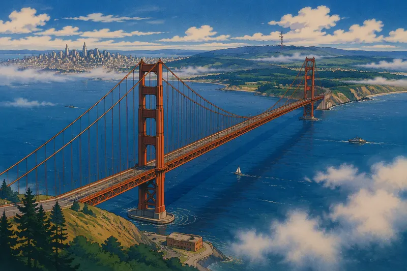 Golden Gate -silta sumuisena päivänä