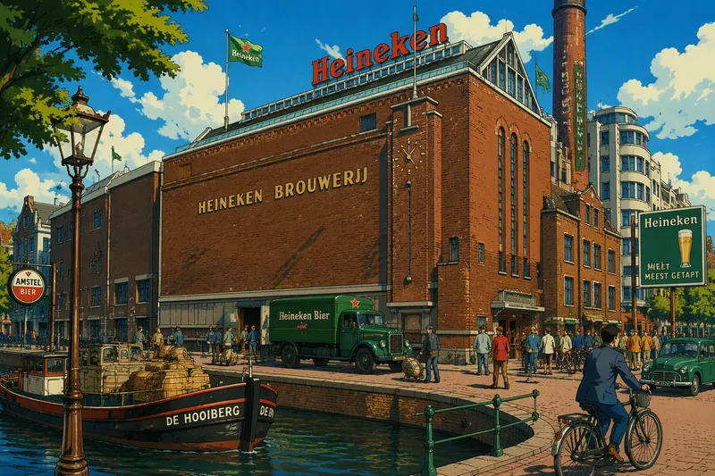 Historiallinen panimorakennus Amsterdamissa