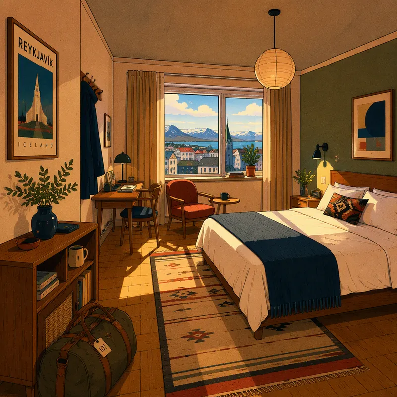 Tyylikäs ja viihtyisä boutique-hotellihuone