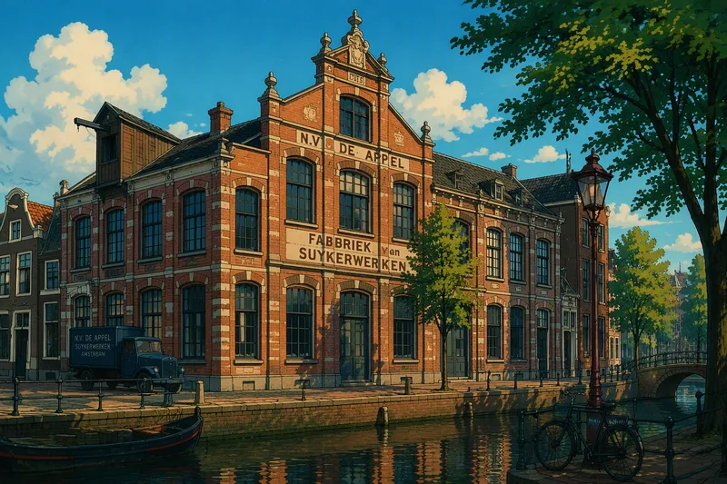 Historiallinen tiilirakennus Amsterdamissa Historiallinen tiilirakennus Amsterdamissa