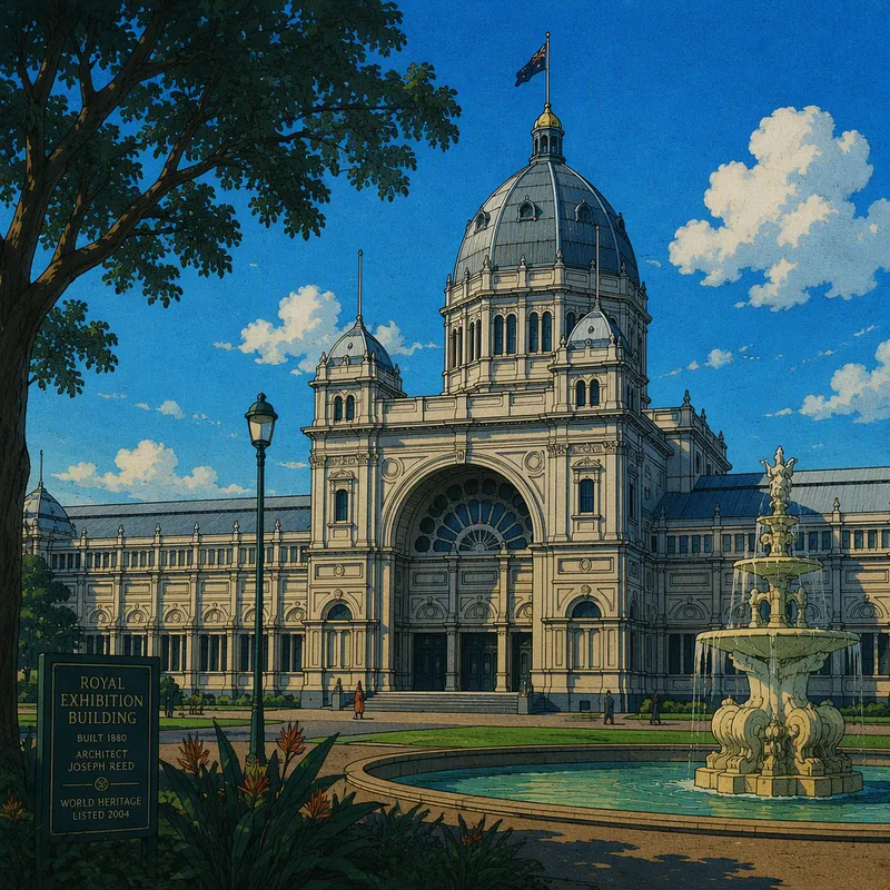 Royal Exhibition Building -rakennus Melbournessa Royal Exhibition Building -rakennus Melbournessa