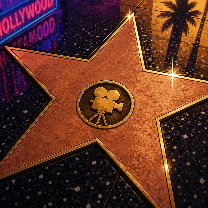 Messinkinen tähti Hollywoodin Walk of Famella