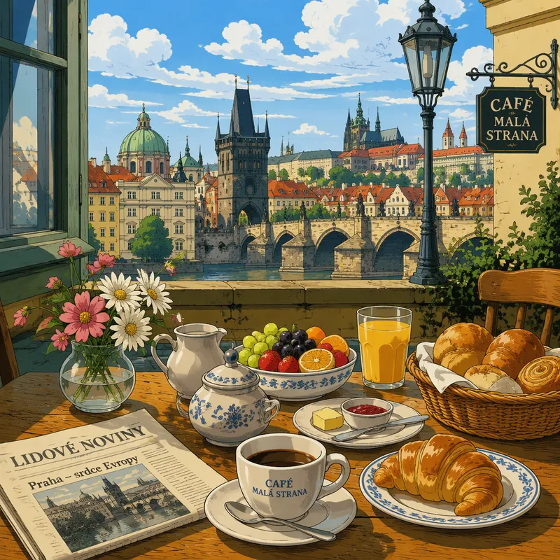 Runsas ja herkullinen aamiaispöytä Runsas ja herkullinen aamiaispöytä