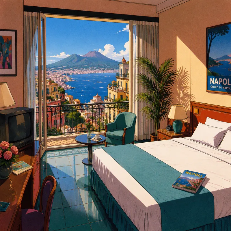 Moderni ja siisti hotellihuone Napolissa Moderni ja siisti hotellihuone Napolissa