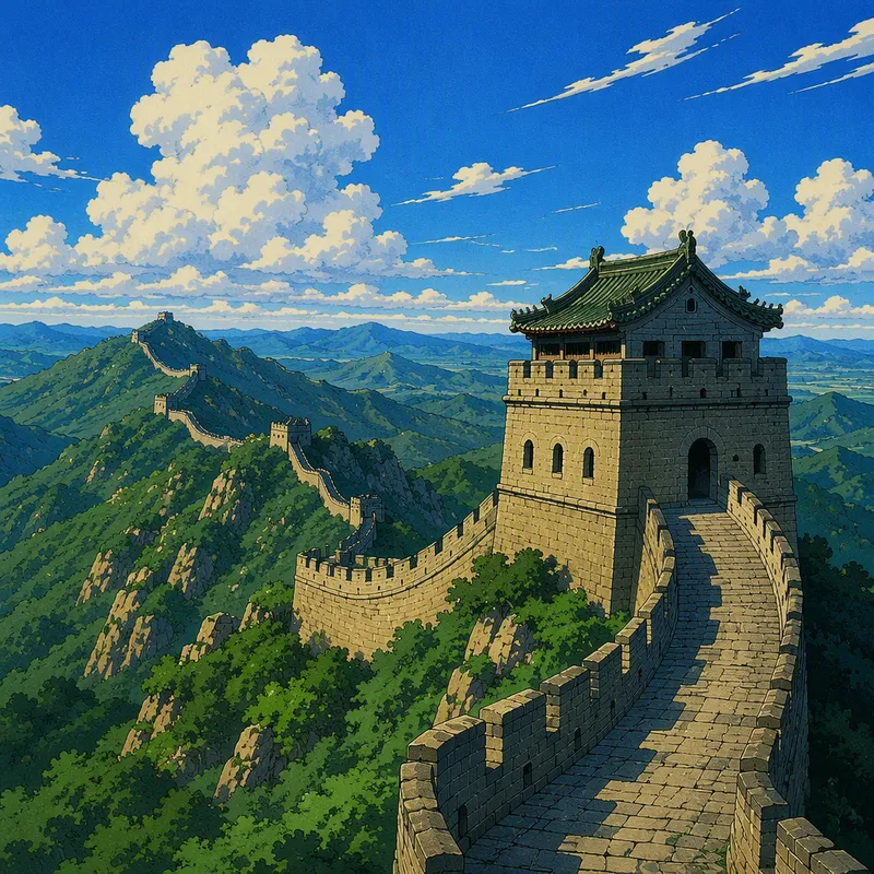 Vanha vartiotorni Kiinan muurilla Vanha vartiotorni Kiinan muurilla