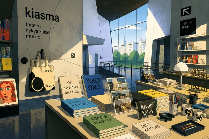 Museokaupan taidekirjoja ja design-tuotteita Museokaupan taidekirjoja ja design-tuotteita