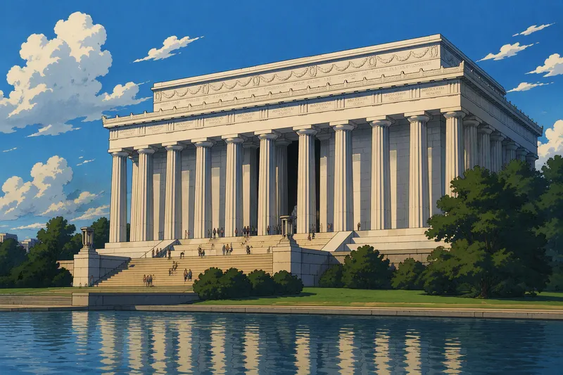 Lincolnin muistomerkki Washington D.C:ssä Lincolnin muistomerkki Washington D.C:ssä
