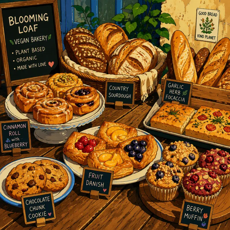 Vegaanisia leivonnaisia ja leipää Vegaanisia leivonnaisia ja leipää