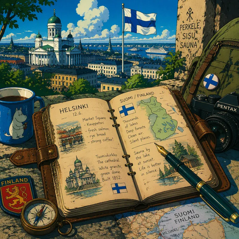 Muistikirja ja täytekynä matkasuunnitelmia varten Muistikirja ja täytekynä matkasuunnitelmia varten