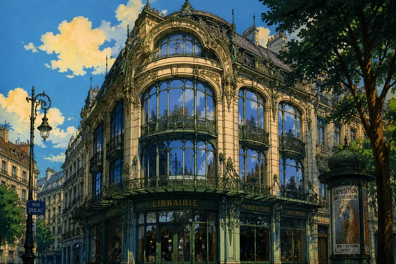 Brysselin musiikkimuseon historiallinen art nouveau -rakennus Brysselin musiikkimuseon historiallinen art nouveau -rakennus