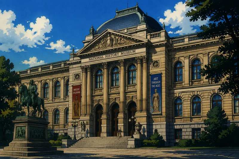 Museo Nacional de História Natural e da Ciência rakennuksen julkisivu