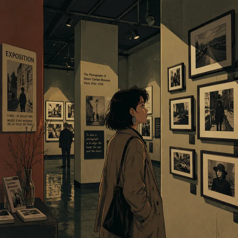 Valokuvanäyttely museon galleriatilassa
