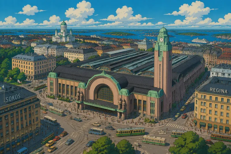 Helsingin keskusta ja päärautatieaseman ympäristö
