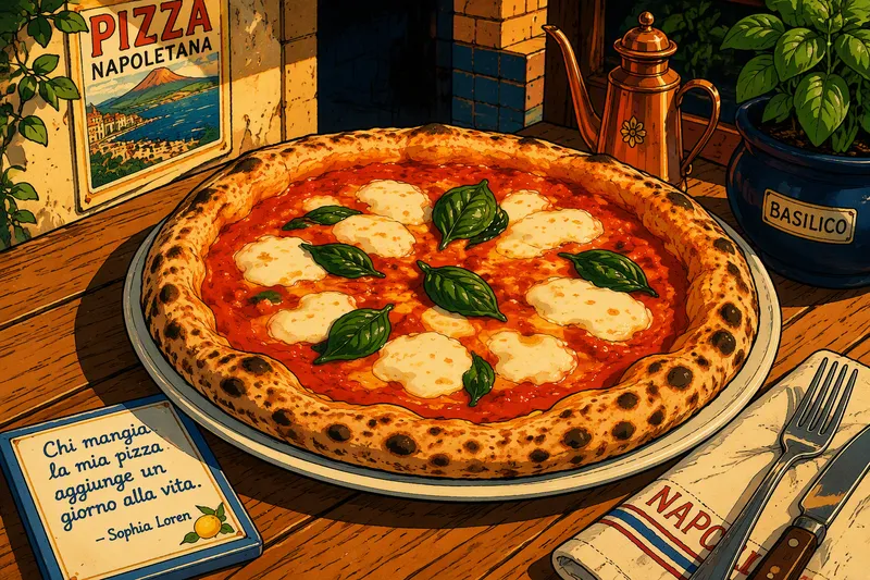 Perinteinen napolilainen Margherita-pizza