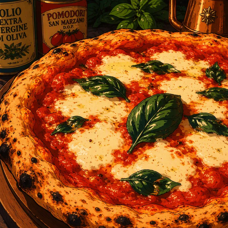 Tuore Margherita-pizza sulaneella mozzarellalla ja basilikalla