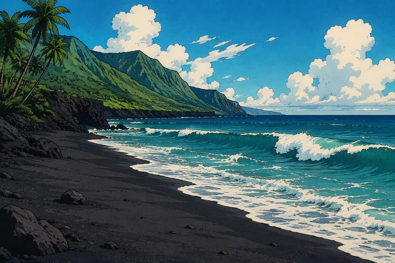 Playa de La Lajan ranta ja turkoosi meri