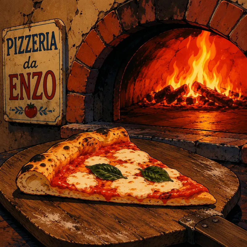Kiviuunissa paistuva rapeapohjainen pizza Kiviuunissa paistuva rapeapohjainen pizza
