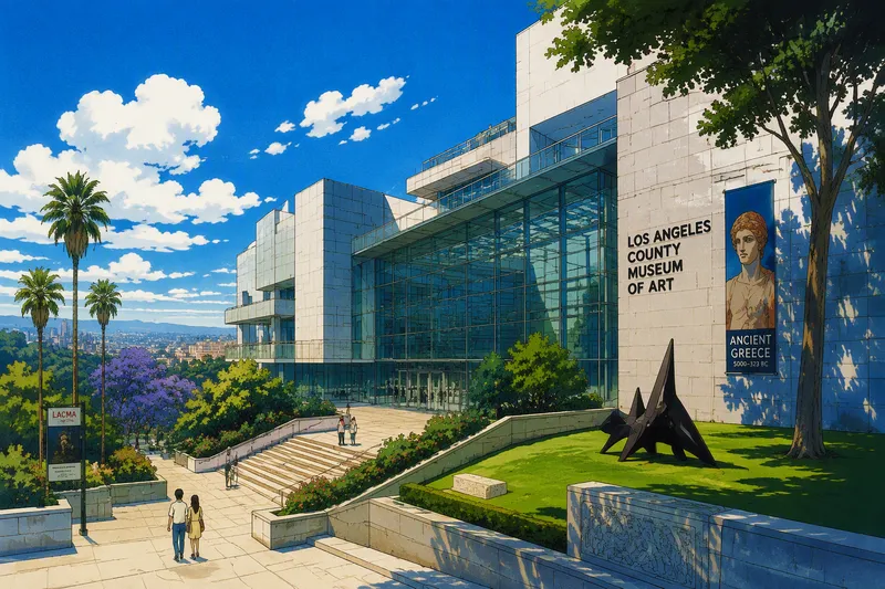 Museorakennus ja ympäröivä vehreä puistoalue