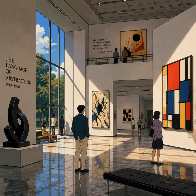 Museon galleriatila ja esillä olevaa taidetta