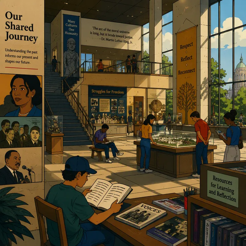 Opiskelutila tai infopiste museossa vierailijoita varten Opiskelutila tai infopiste museossa vierailijoita varten