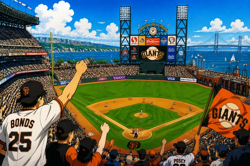 Moderni baseball-stadion meren rannalla