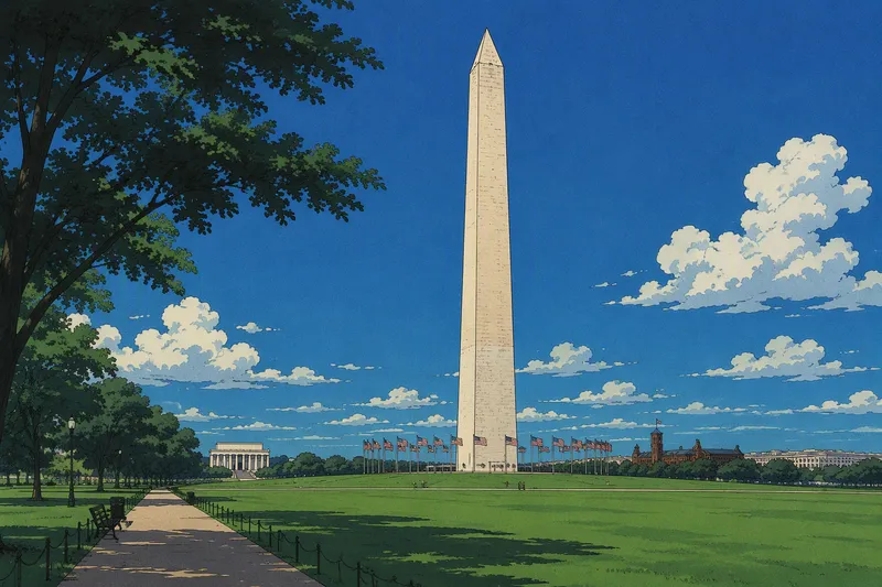 Washingtonin muistomerkki National Mall -puistoalueella