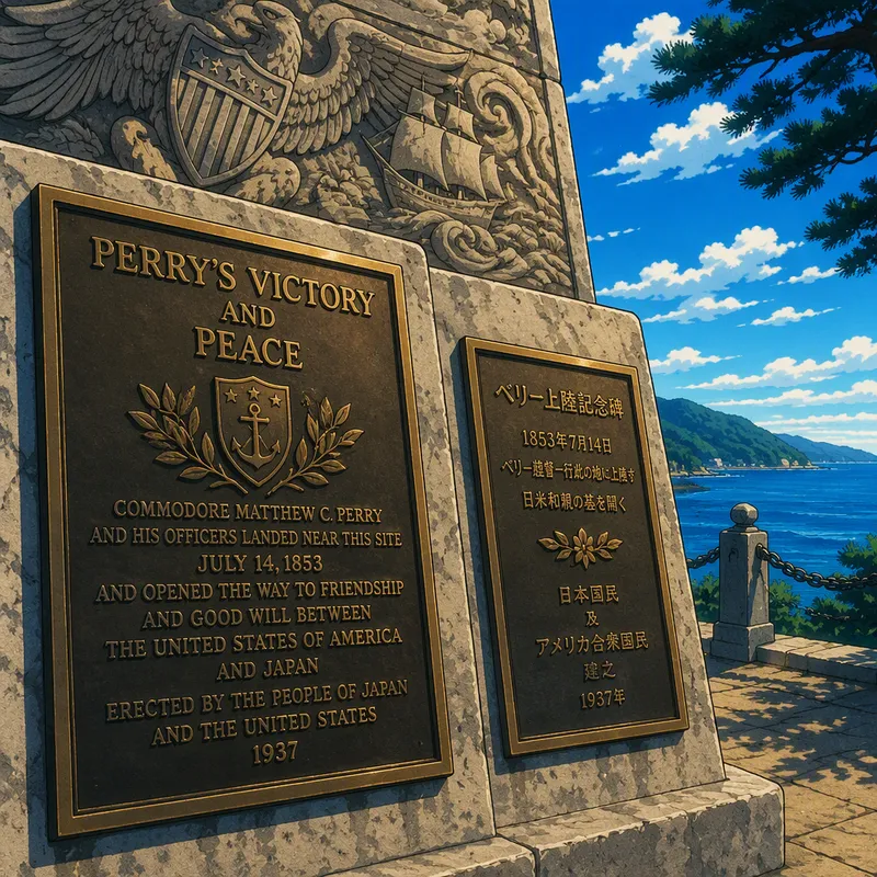 Pronssisia muistolaattoja ja kaiverruksia monumentin seinässä